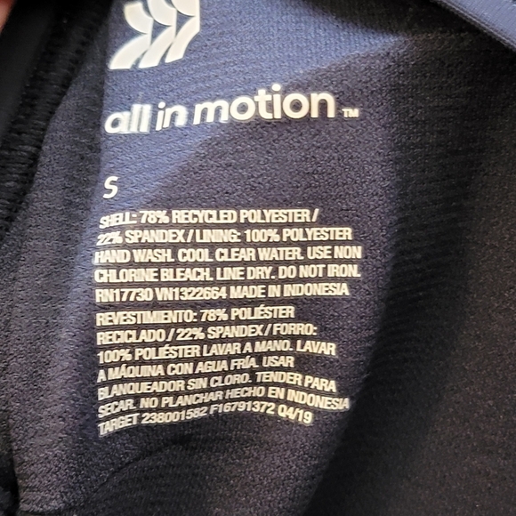 All in Motion Tie back Bralette bikini top Navy Size S - Picture 10 of 10